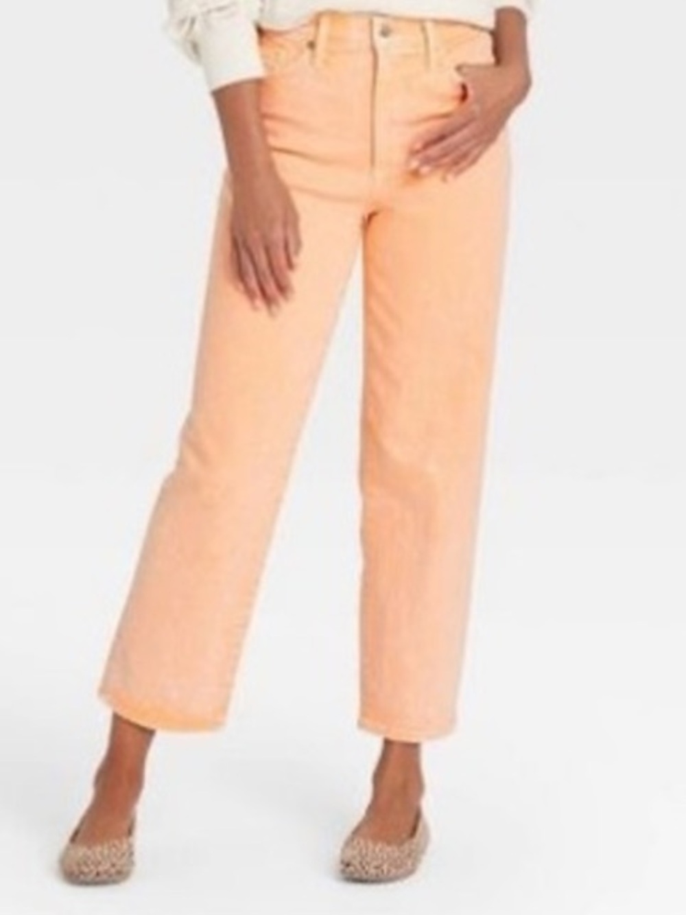 Universal Thread Peach Vintage Straight-Leg Jeans